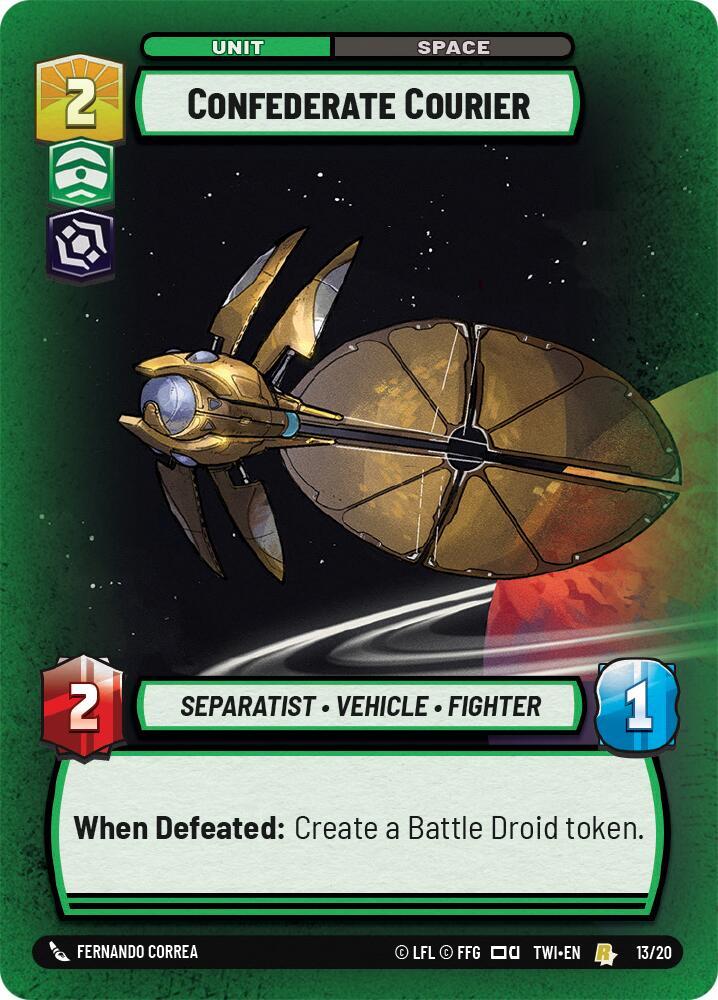 Confederate Courier (13/20) [Twilight of the Republic Weekly Play Promos]