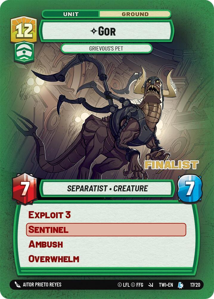 Gor - Grievous's Pet (Finalist) (17/20) [Organized Play Promos]