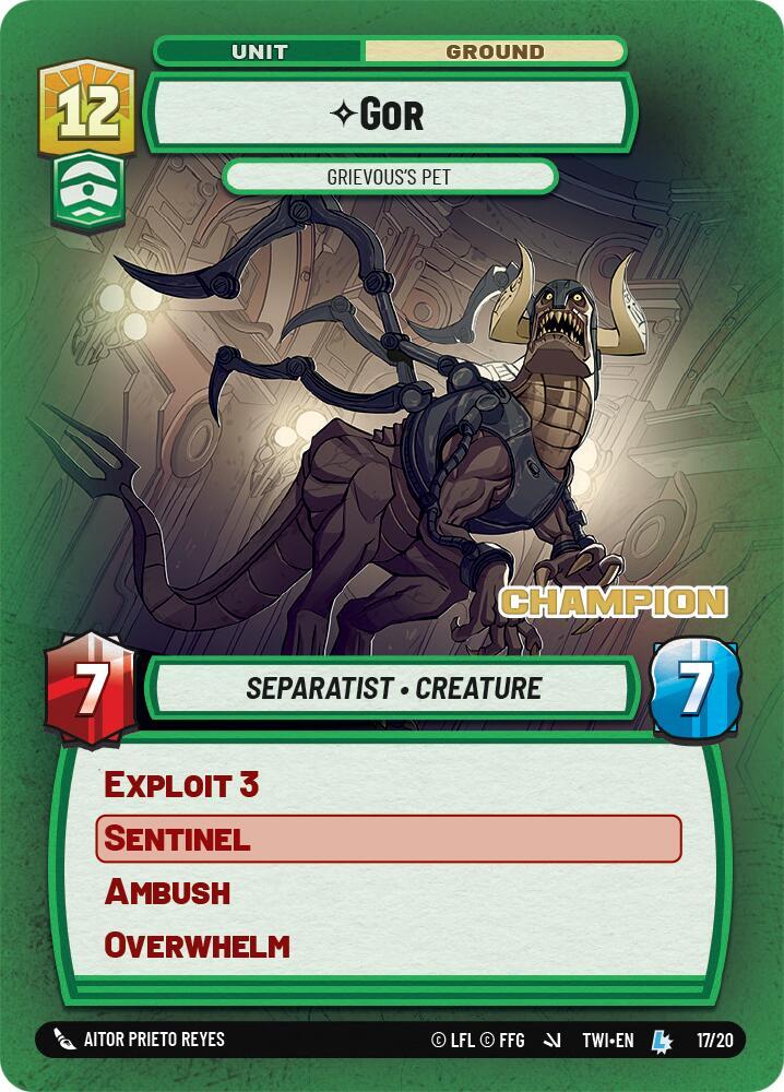 Gor - Grievous's Pet (Champion) (17/20) [Organized Play Promos]