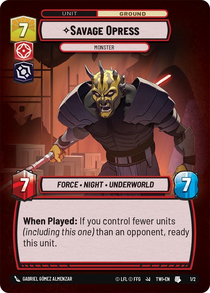 Savage Opress - Monster (1/2) [Organized Play Promos]