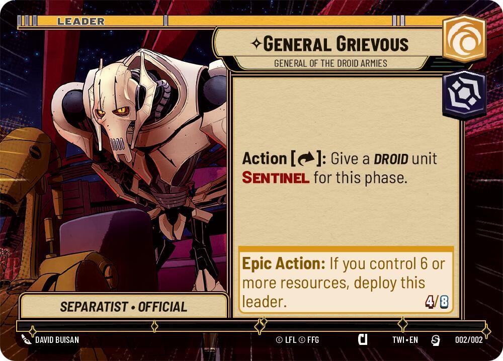 General Grievous - General of the Droid Armies (Hyperspace) (002/002) [Prerelease Promos]
