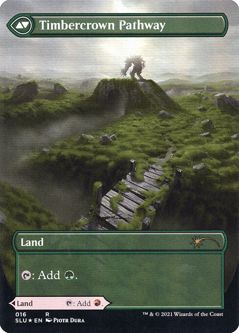Cragcrown Pathway (Borderless) (16) [Secret Lair Series] [Borderless] Reverse