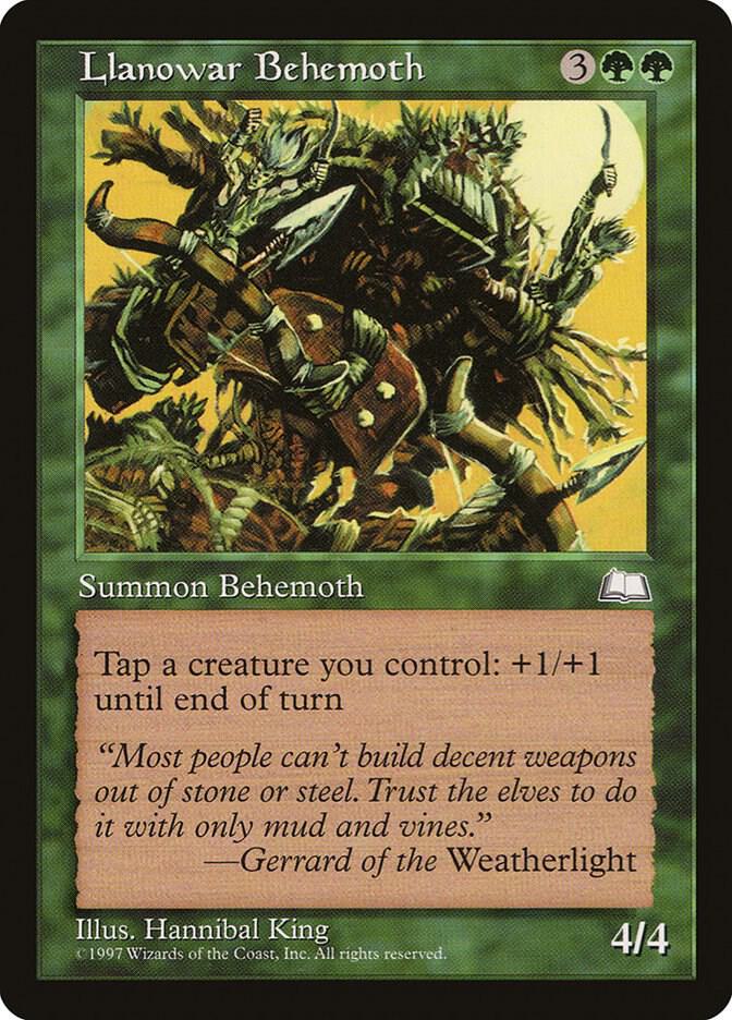 Llanowar Behemoth (132) [Weatherlight]