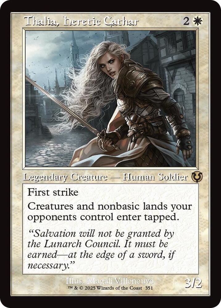 Thalia, Heretic Cathar (Retro Frame) (351) [Innistrad Remastered]