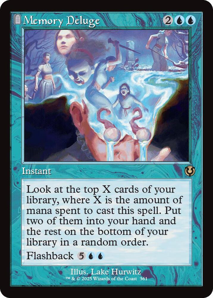 Memory Deluge (Retro Frame) (361) [Innistrad Remastered]
