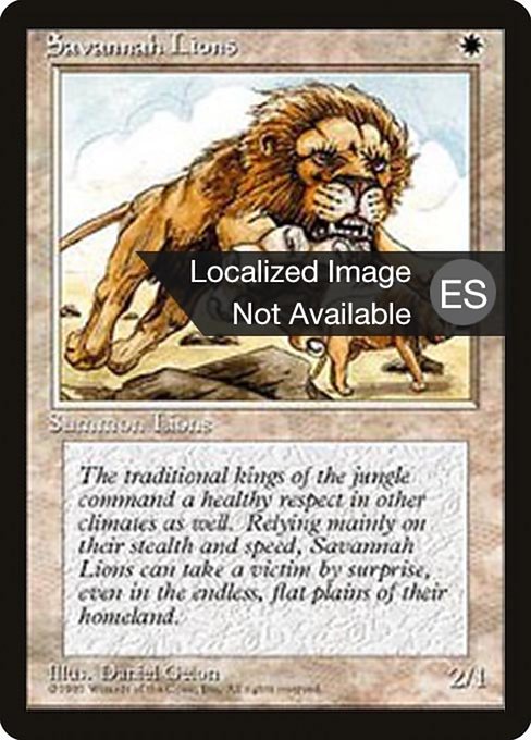 Savannah Lions (48) [Fourth Edition Foreign Black Border]