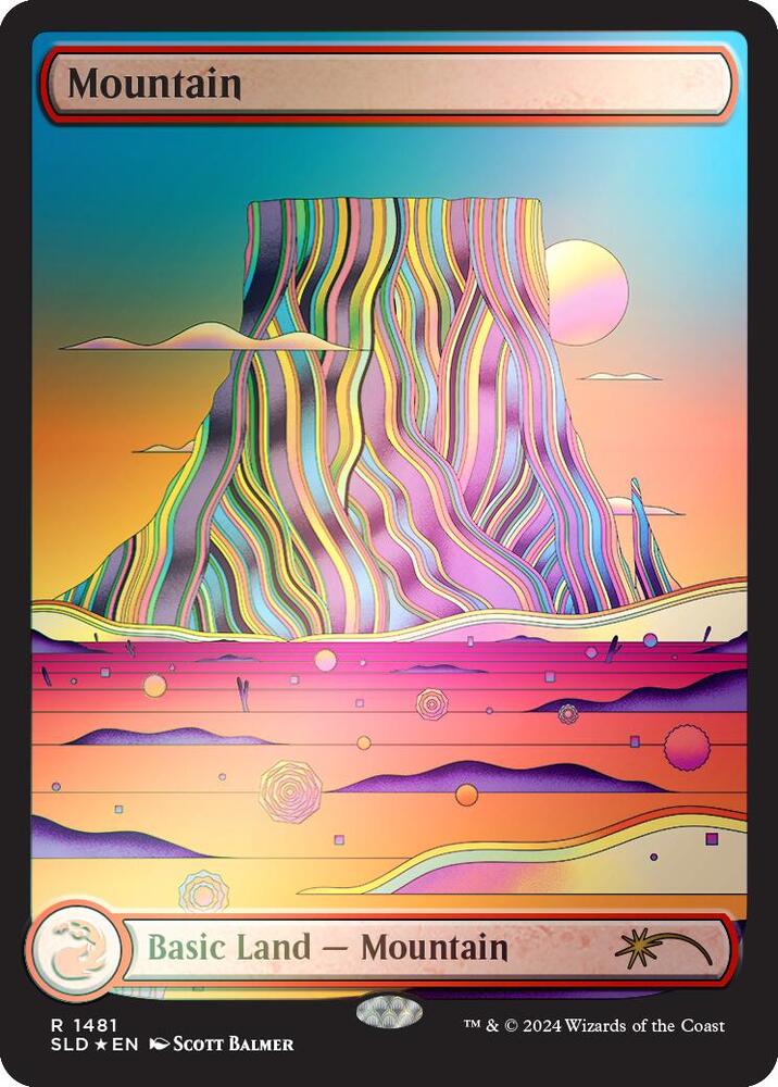 Mountain (1481) (Rainbow Foil) [Secret Lair Drop]