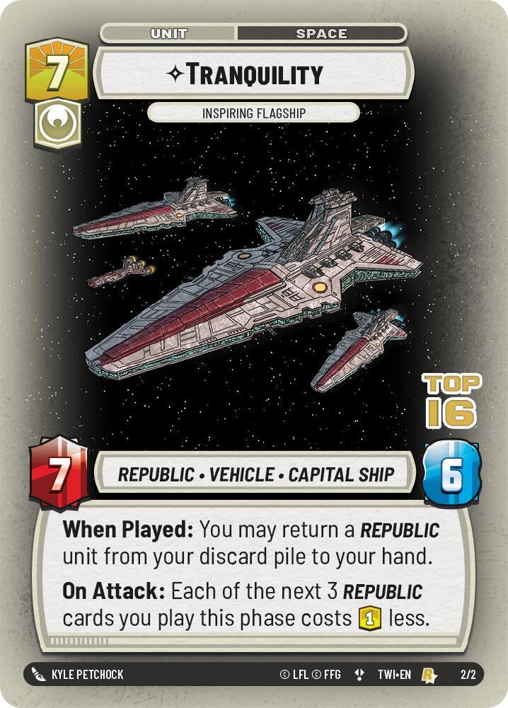 Tranquility - Inspiring Flagship (Top 16) (2/2) [Organized Play Promos]
