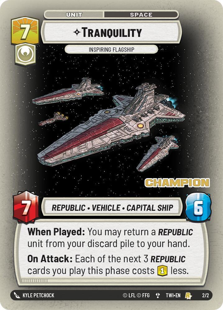 Tranquility - Inspiring Flagship (Champion) (2/2) [Organized Play Promos]