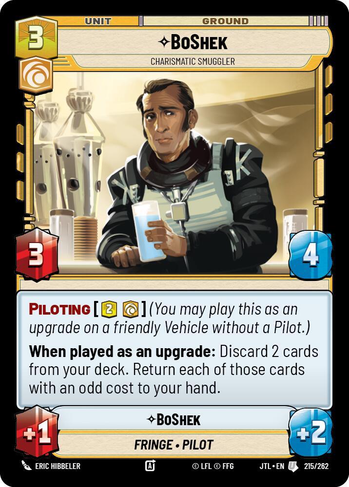 BoShek - Charismatic Smuggler (215/262) [Jump to Lightspeed]