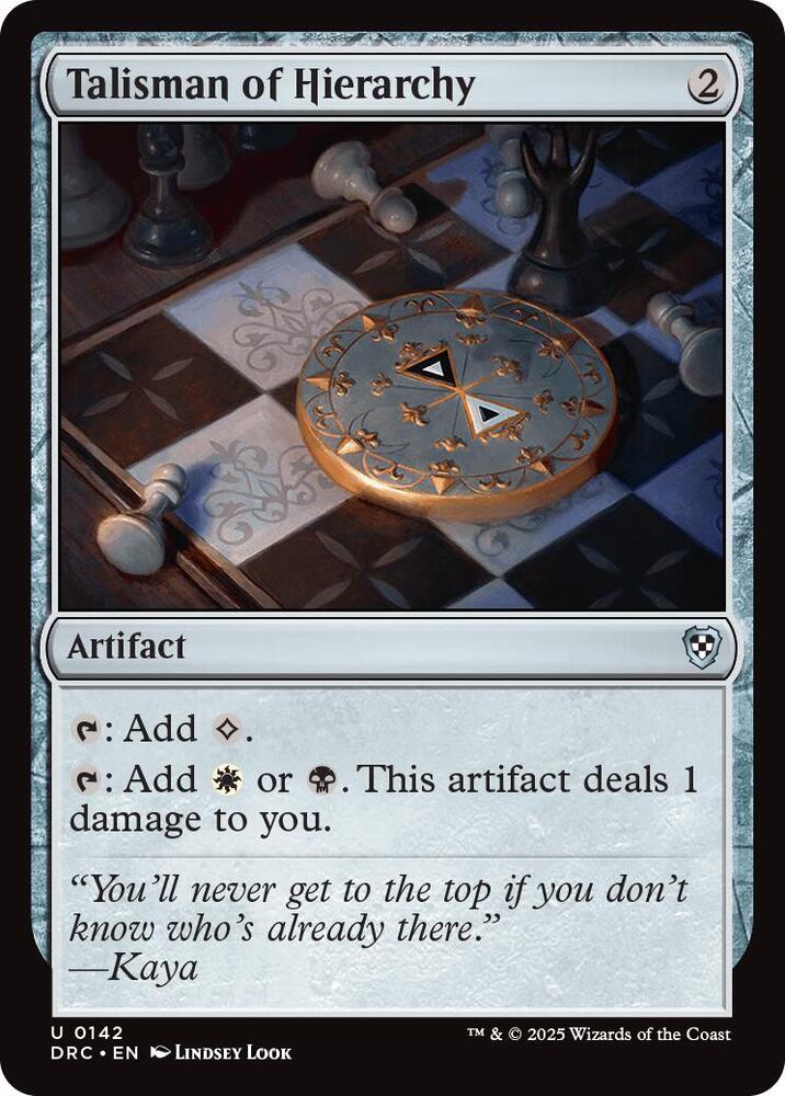 Talisman of Hierarchy (142) [Aetherdrift Commander]