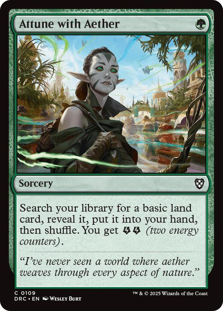 Attune with Aether (109) [Aetherdrift Commander]