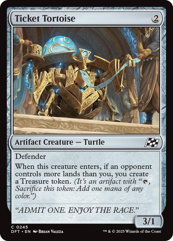 Ticket Tortoise (245) [Aetherdrift]