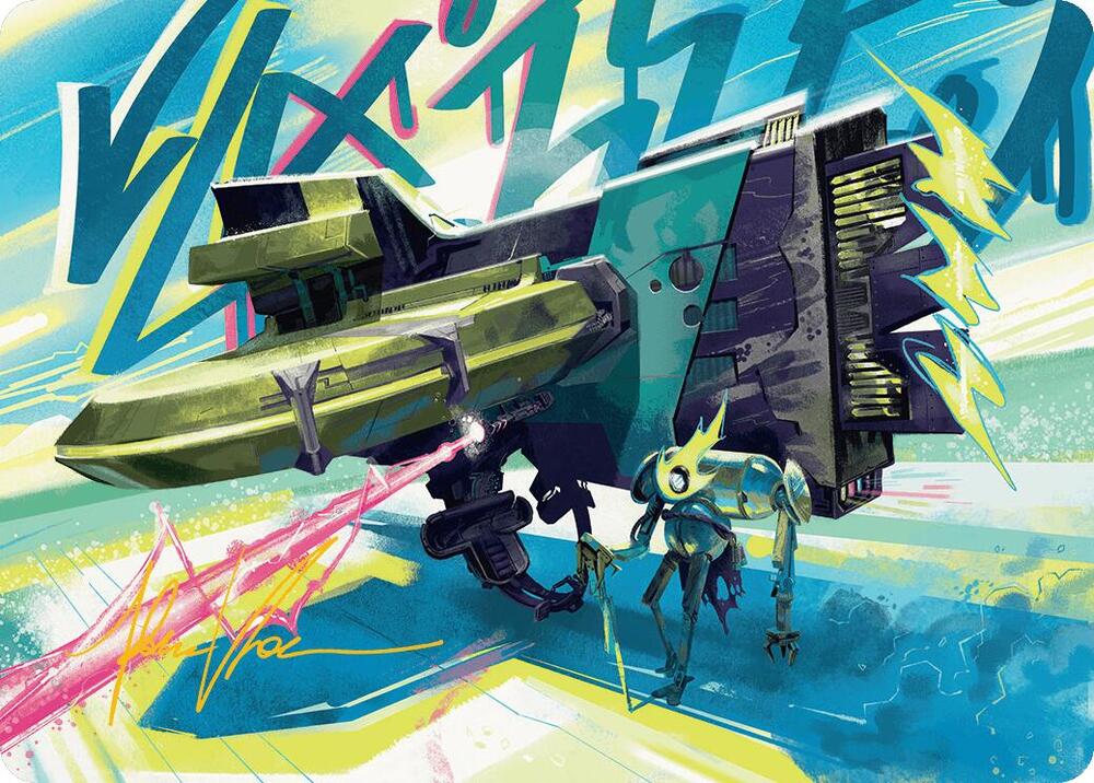 Salvation Engine Art Card (Gold-Stamped Signature) (36) [Aetherdrift Art Series]