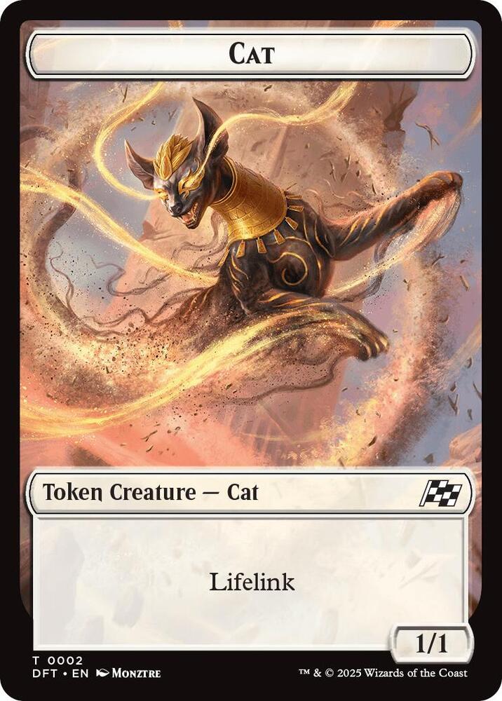 Cat // Thopter (0010) Double-Sided Token (2 // 10) [Aetherdrift]