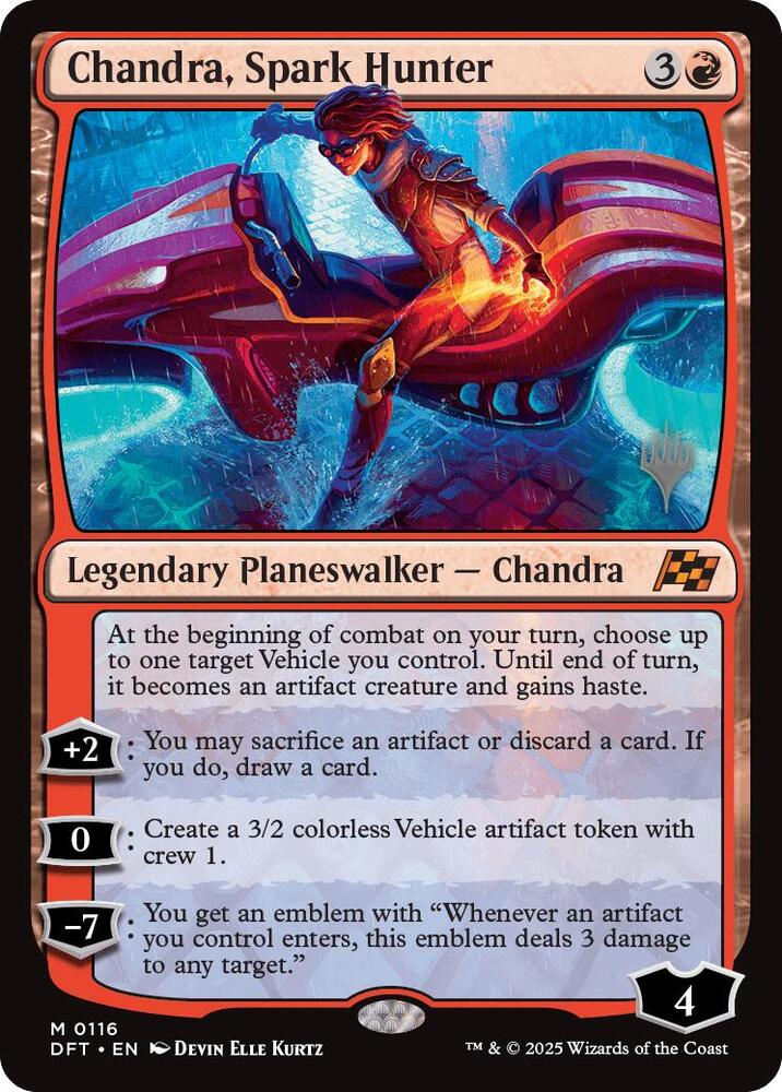 Chandra, Spark Hunter (116) [Aetherdrift Promos]