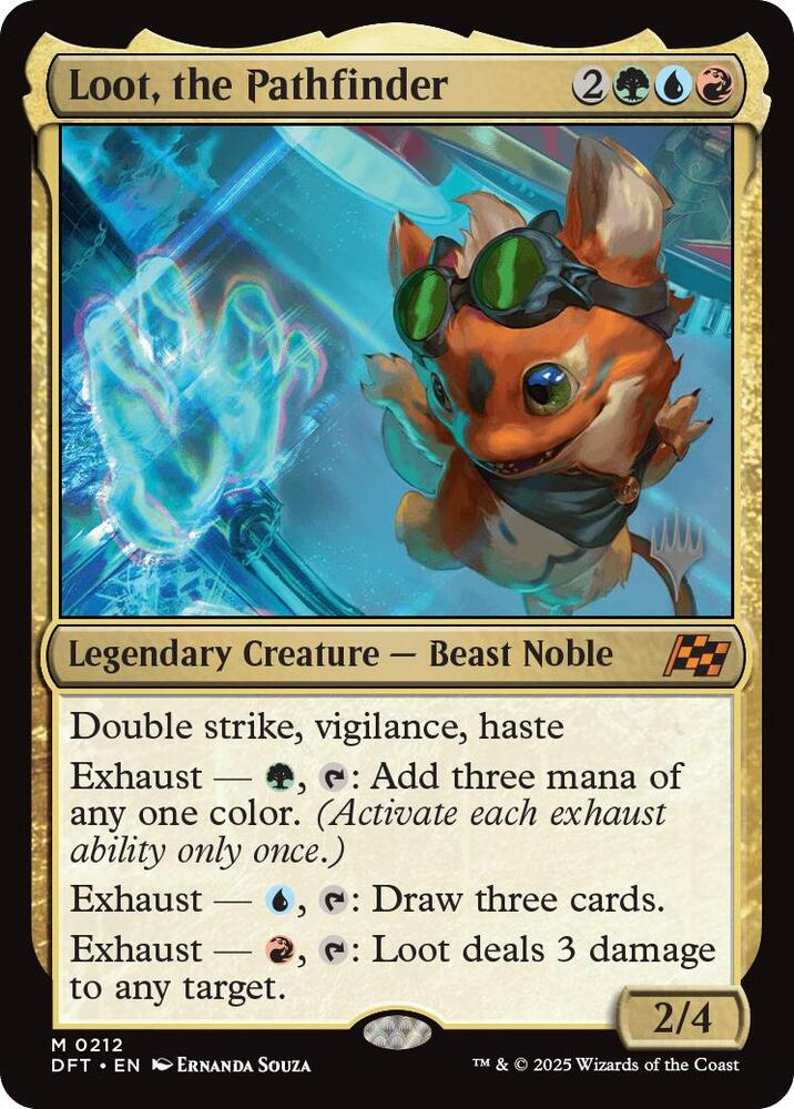 Loot, the Pathfinder (212) [Aetherdrift Promos]