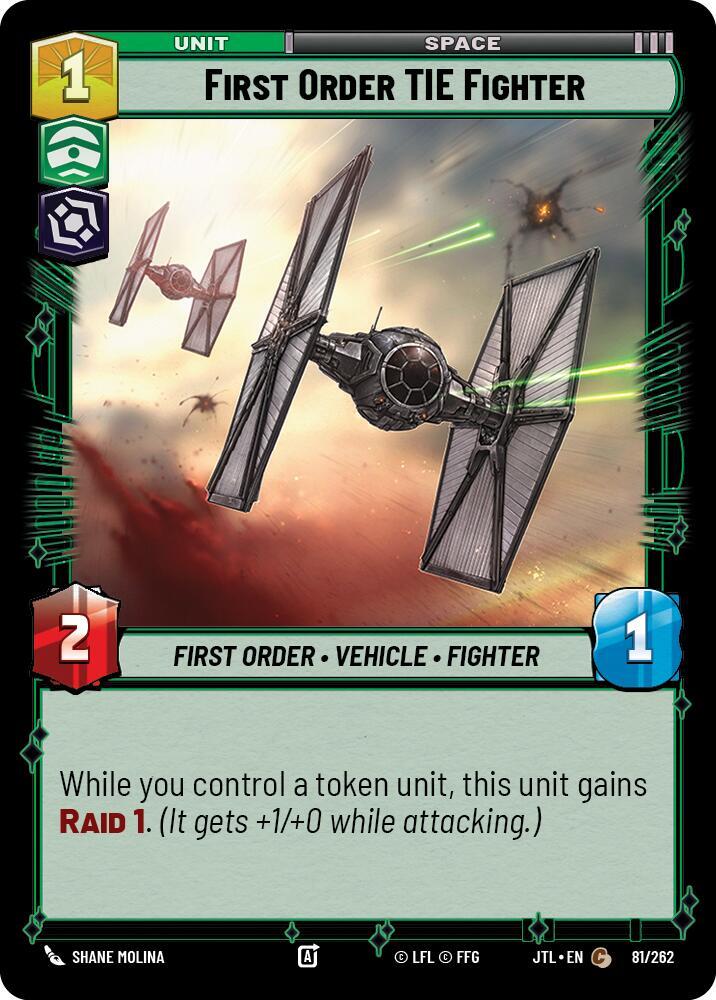 First Order TIE Fighter (081/262) [Jump to Lightspeed]