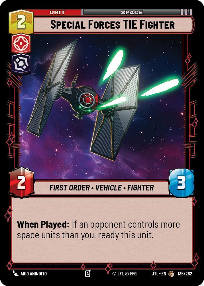 Special Forces TIE Fighter (135/262) [Jump to Lightspeed]