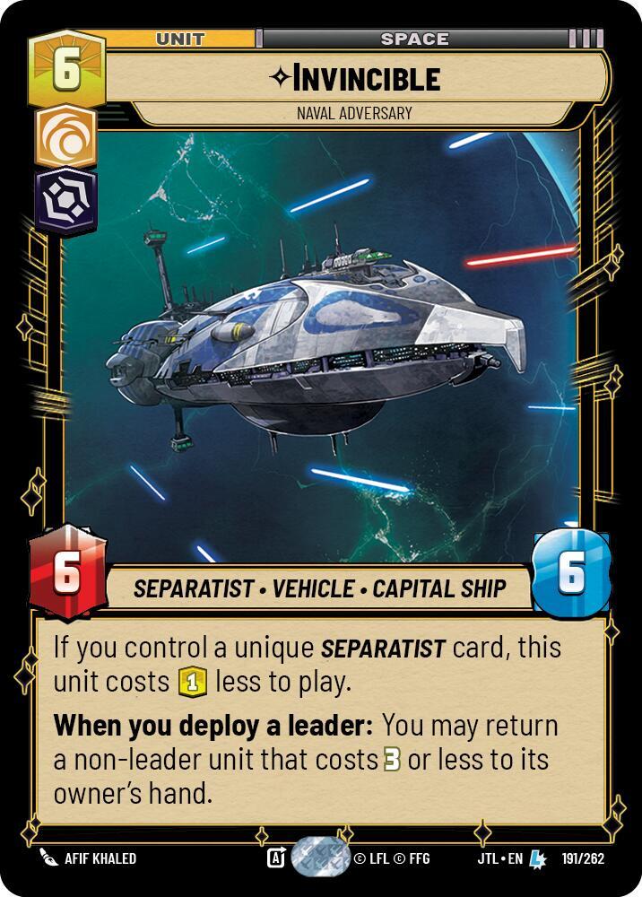 Invincible - Naval Adversary (191/262) [Jump to Lightspeed]