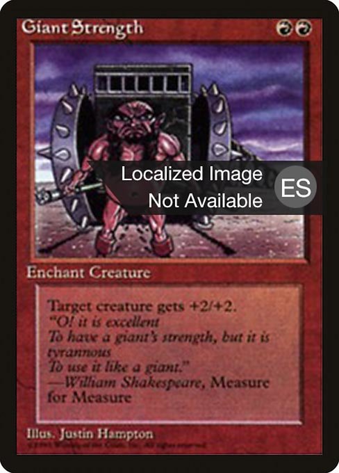 Giant Strength (196) [Fourth Edition Foreign Black Border]