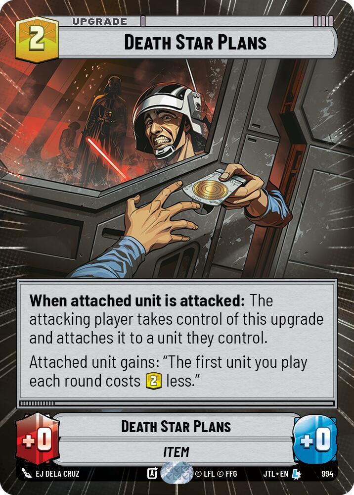 Death Star Plans (Hyperspace Foil) (994) [Jump to Lightspeed]