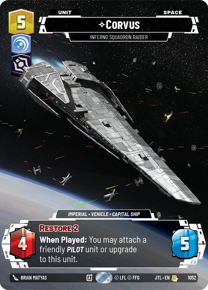 Corvus - Inferno Squadron Raider (Prestige Foil) (1052) [Jump to Lightspeed]