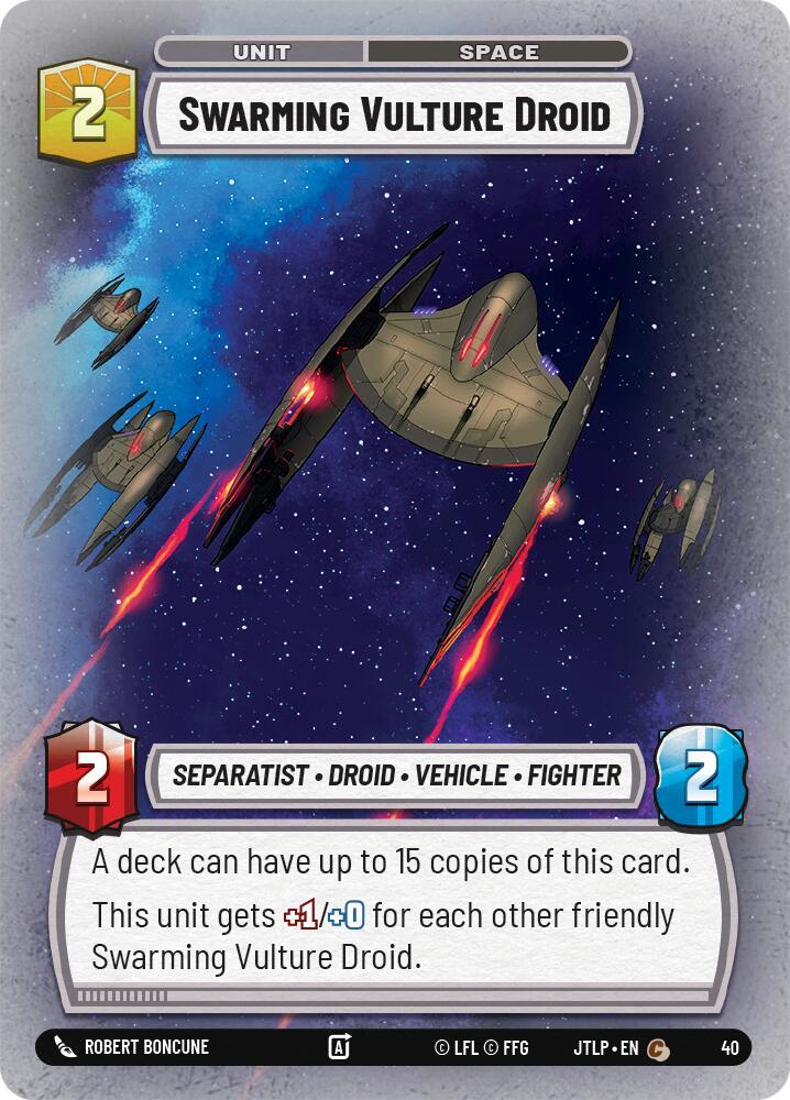 Swarming Vulture Droid (Foil) (40) [Jump to Lightspeed Weekly Play Promos]