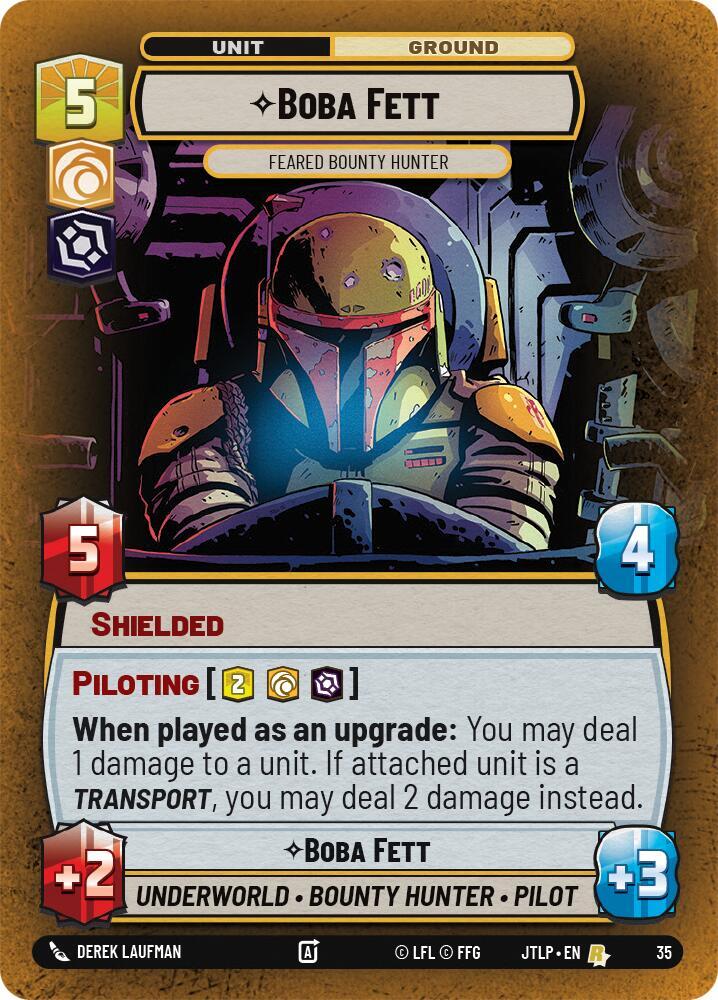 Boba Fett - Feared Bounty Hunter (Foil) (35) [Jump to Lightspeed Weekly Play Promos]