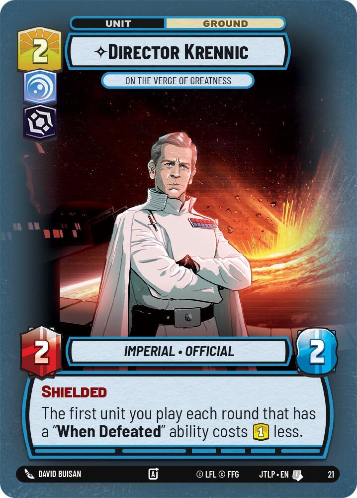 Director Krennic - On the Verge of Greatness (Foil) (21) [Jump to Lightspeed Weekly Play Promos]