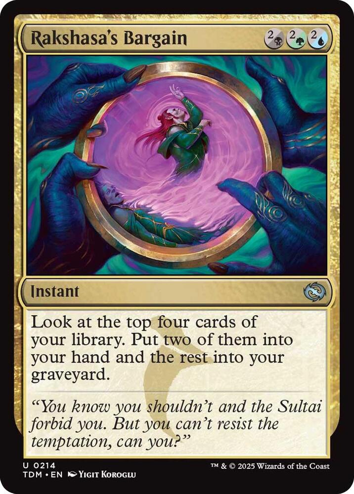 Rakshasa's Bargain (214) [Tarkir: Dragonstorm]