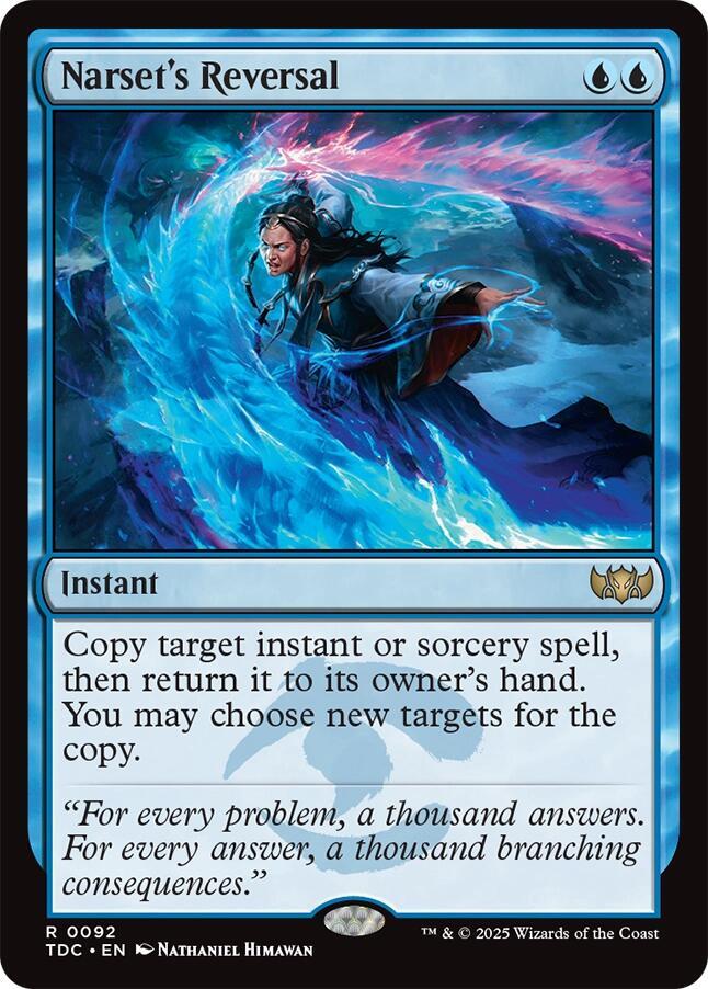 Narset's Reversal (92) [Tarkir: Dragonstorm Commander]