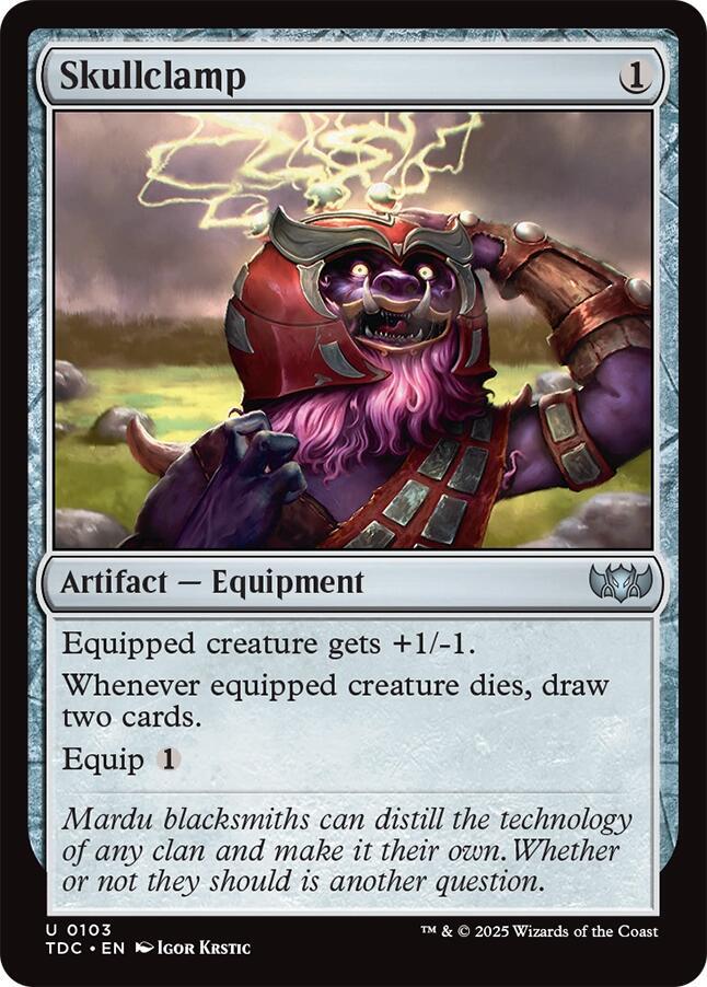 Skullclamp (103) [Tarkir: Dragonstorm Commander]