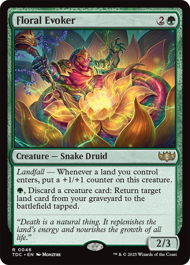 Floral Evoker (46) [Tarkir: Dragonstorm Commander]