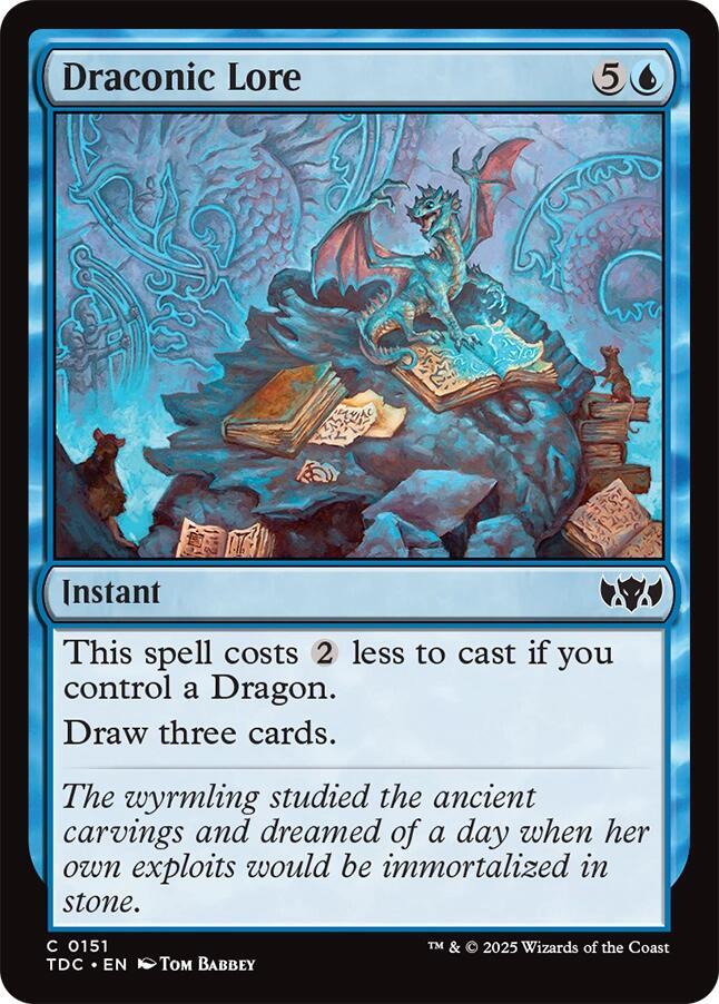 Draconic Lore (151) [Tarkir: Dragonstorm Commander]
