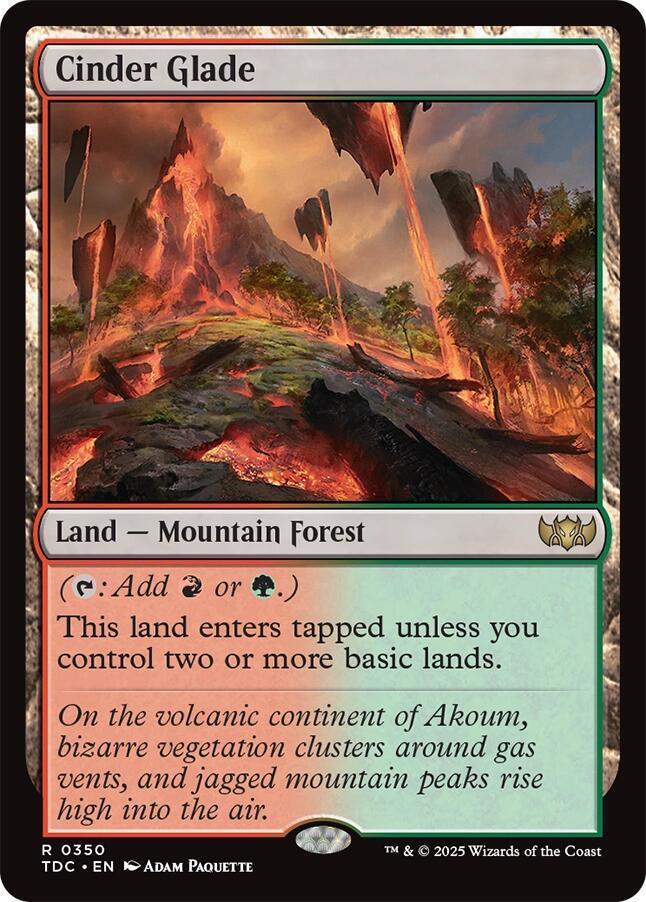 Cinder Glade (350) [Tarkir: Dragonstorm Commander]