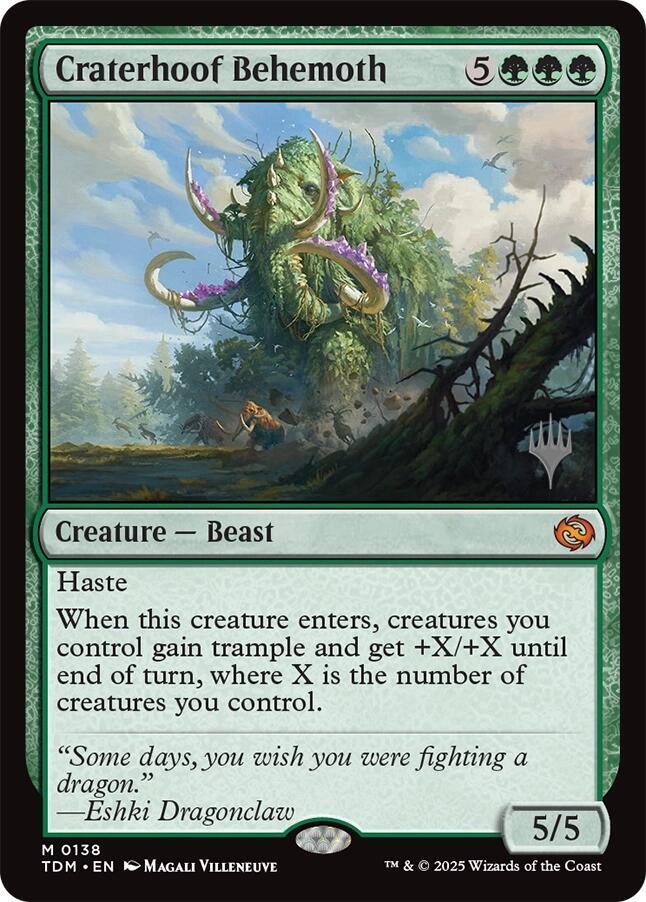 Craterhoof Behemoth (138) [Tarkir: Dragonstorm Promos]
