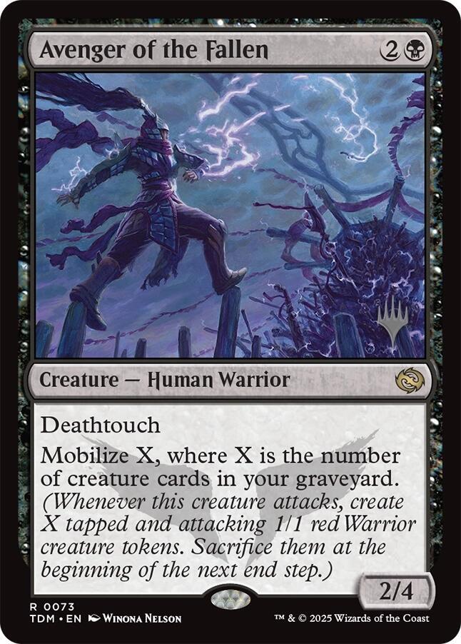 Avenger of the Fallen (73) [Tarkir: Dragonstorm Promos]