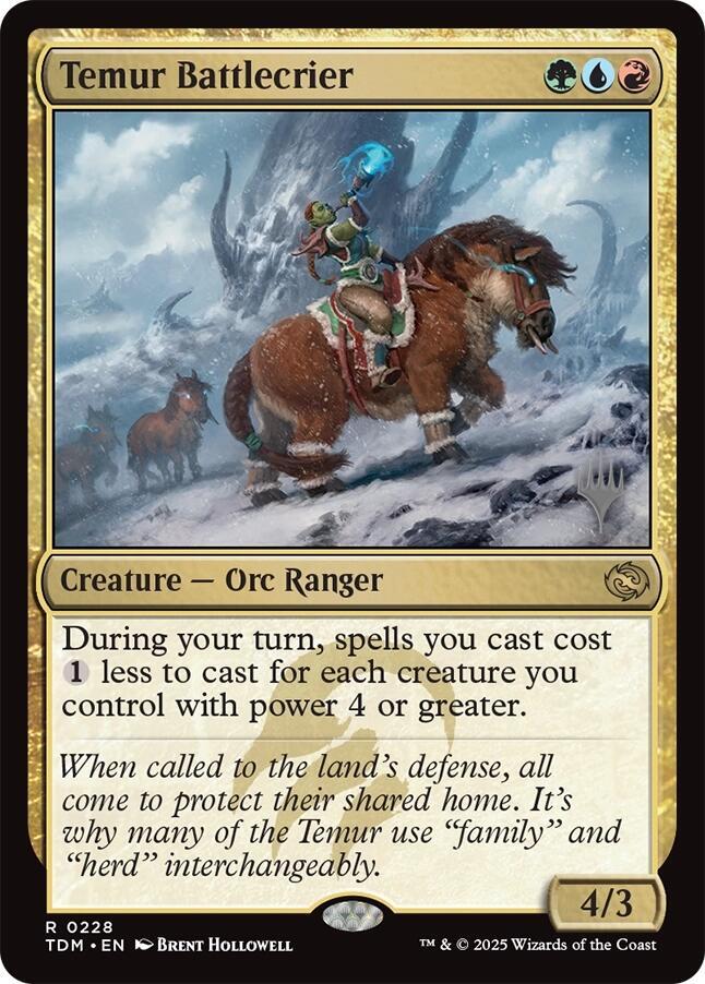 Temur Battlecrier (228) [Tarkir: Dragonstorm Promos]
