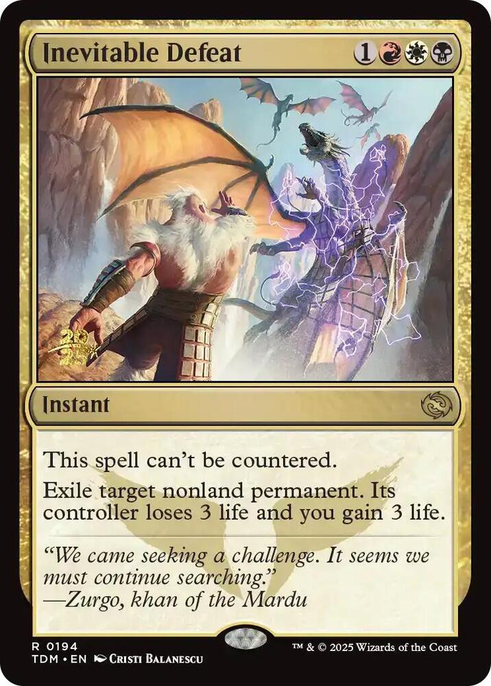 Inevitable Defeat (194) [Prerelease Cards]