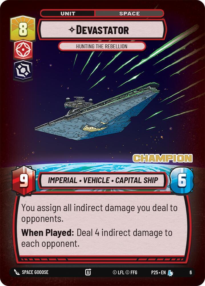 Devastator - Hunting the Rebellion (Champion) (6) [Organized Play Promos]