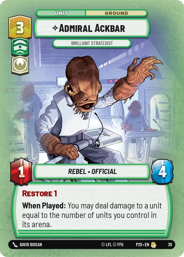 Admiral Ackbar - Brilliant Strategist (39) [Organized Play Promos]