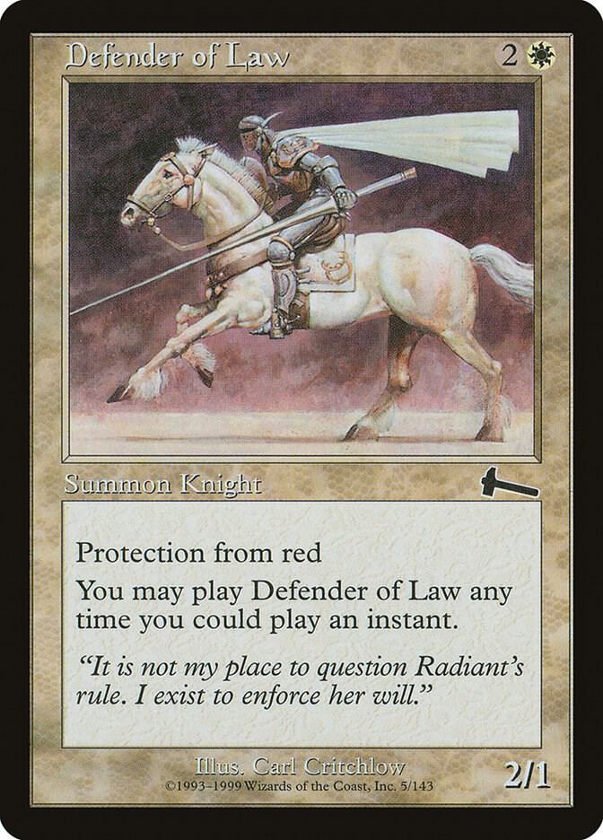 Defender of Law (5) [Urza's Legacy]
