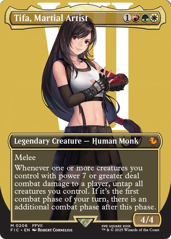 Tifa, Martial Artist (Borderless) (206) [Final Fantasy Commander]