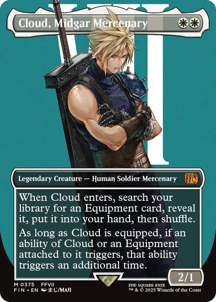 Cloud, Midgar Mercenary (Borderless) (375) [Final Fantasy]