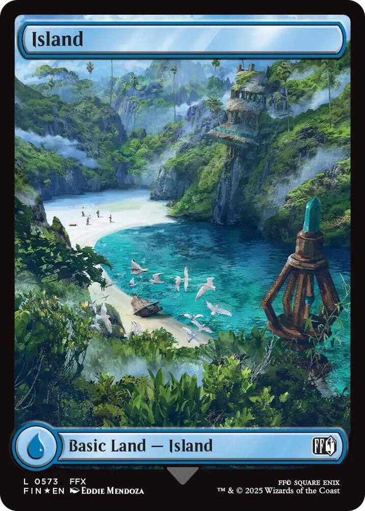 Island (0573) (Surge Foil) [Final Fantasy]