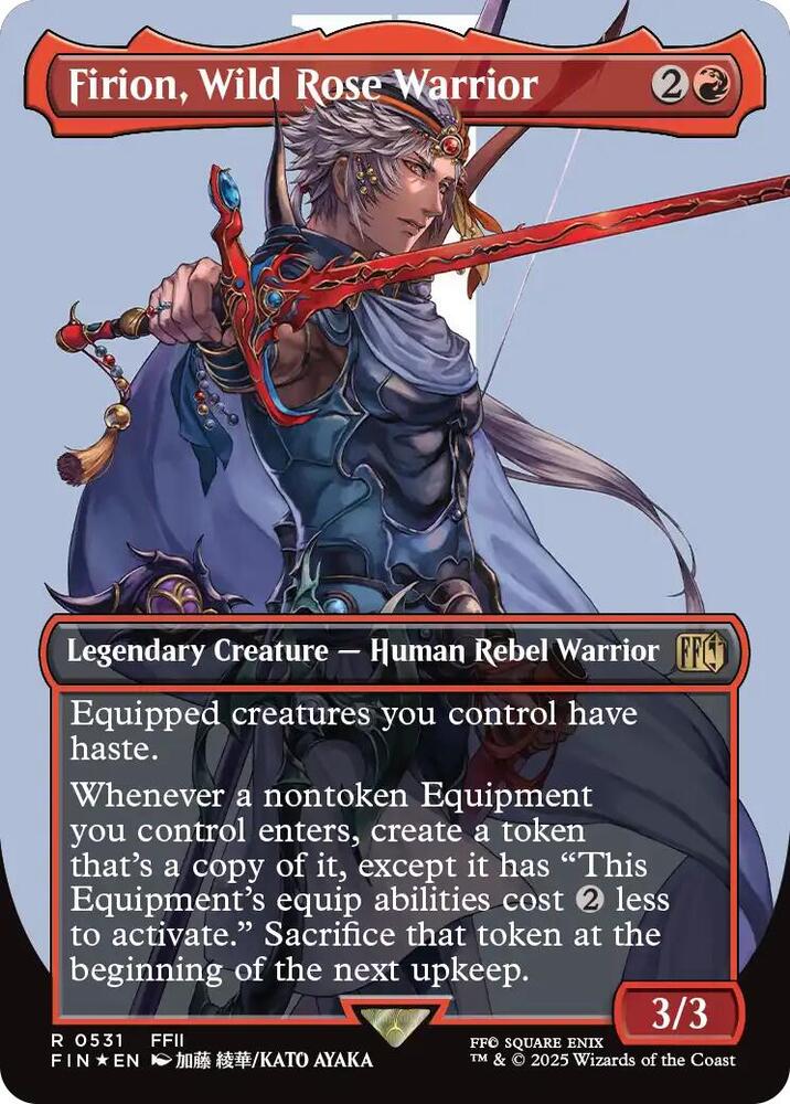 Firion, Wild Rose Warrior (Borderless) (Surge Foil) (531) [Final Fantasy]