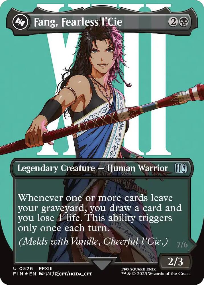 Fang, Fearless l'Cie (Borderless) (Surge Foil) (526) [Final Fantasy]