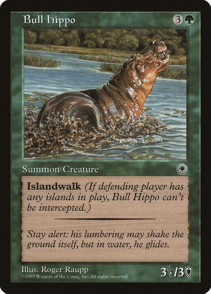 Bull Hippo (Flavor Text) (160) [Portal]