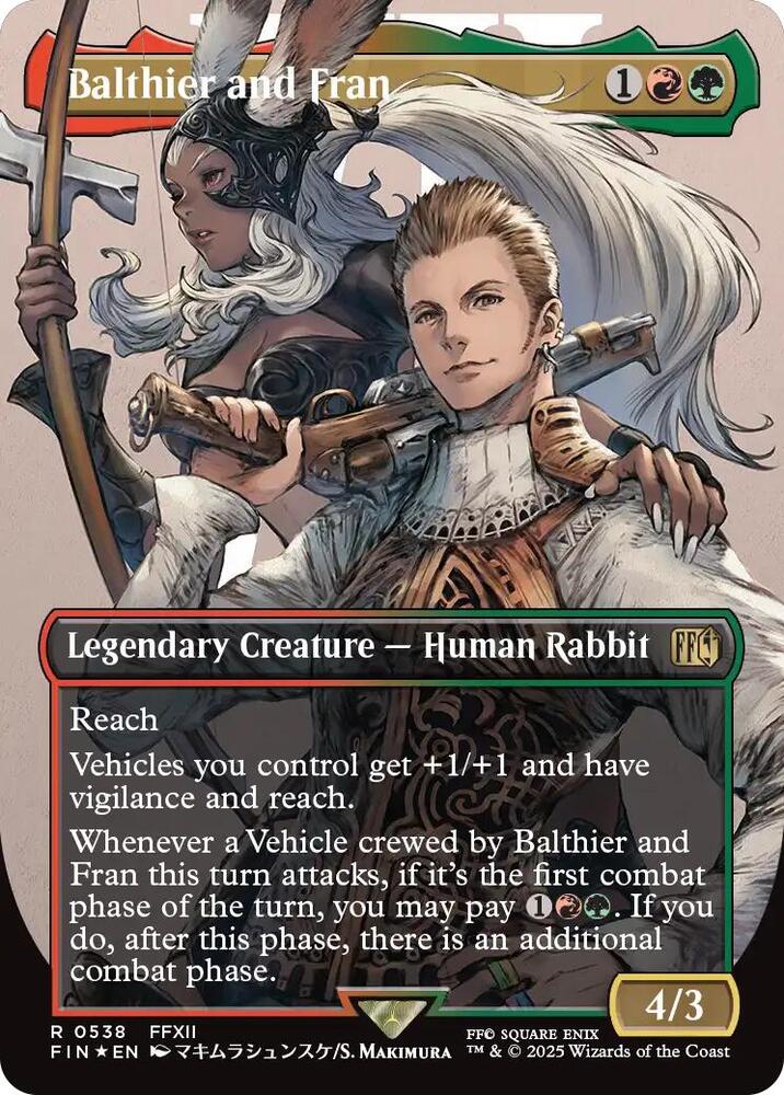 Balthier and Fran (0538) (Borderless) (Surge Foil) [Final Fantasy]